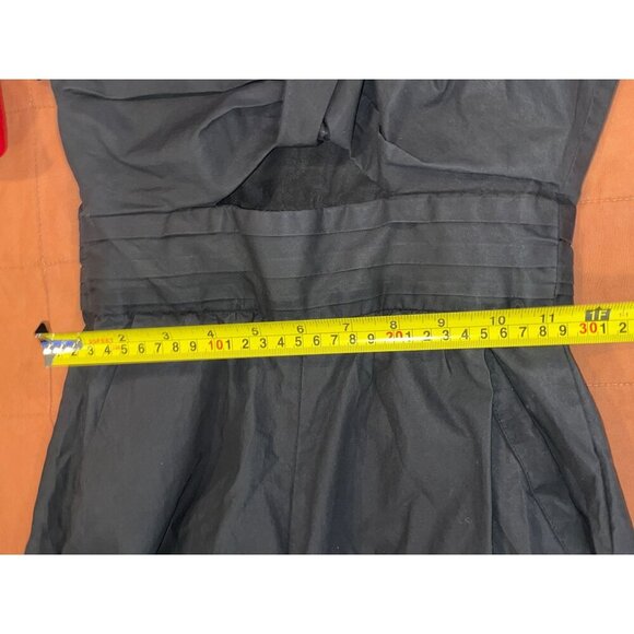 A.L.C. Black Athelia One Shoulder Wide Leg Jumpsuit 100% Cotton Women's Size 00 - Picture 9 of 11